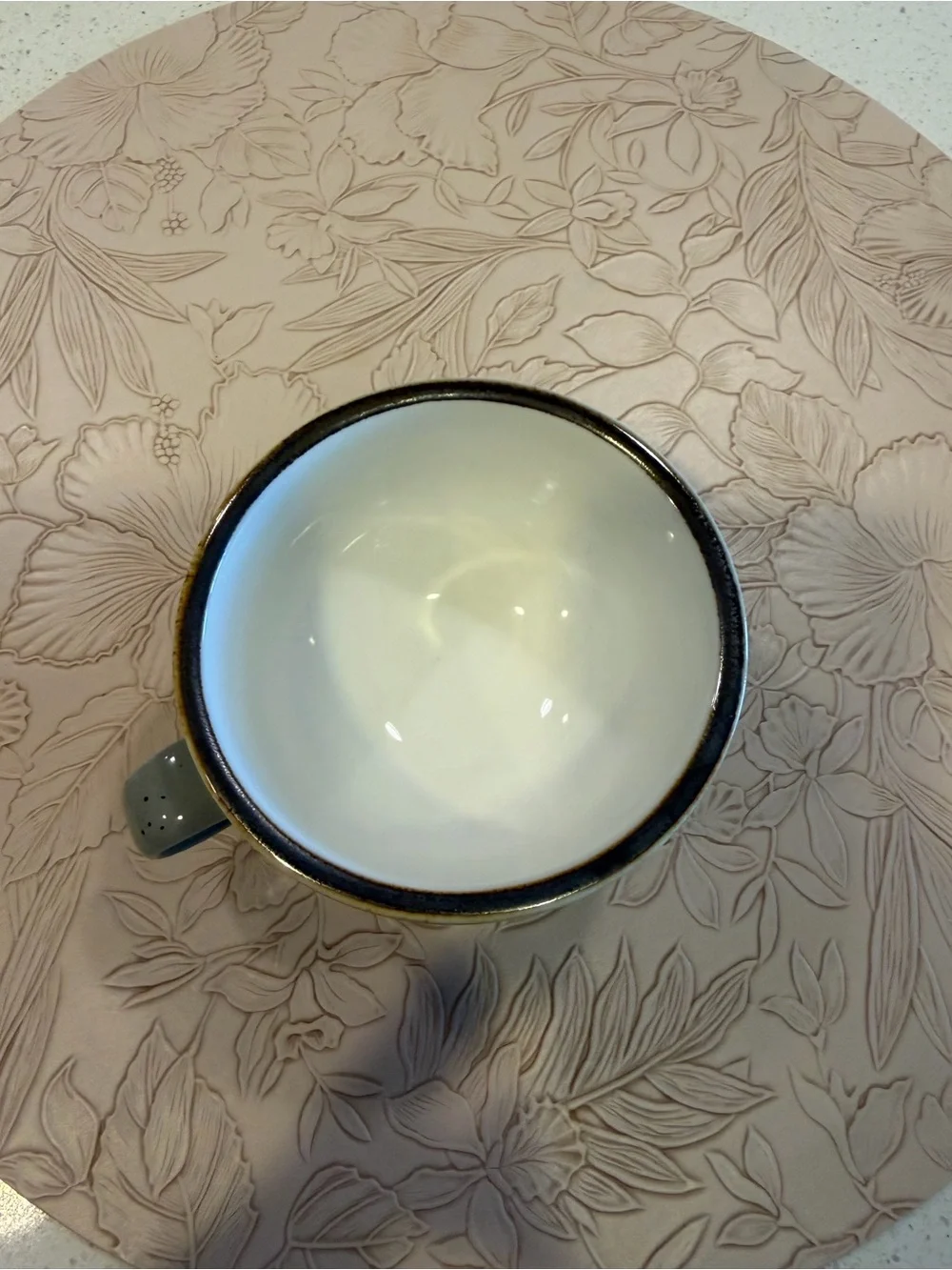 Acopa Gray Speckled Stoneware Coffee Tea Mug Rustic Ceramic Cup